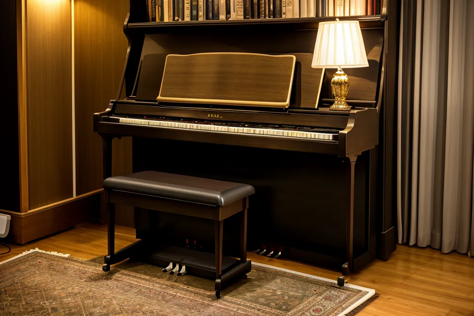 Ein altes Klaviernotenheft von 1994 auf einem modernen E-Piano.